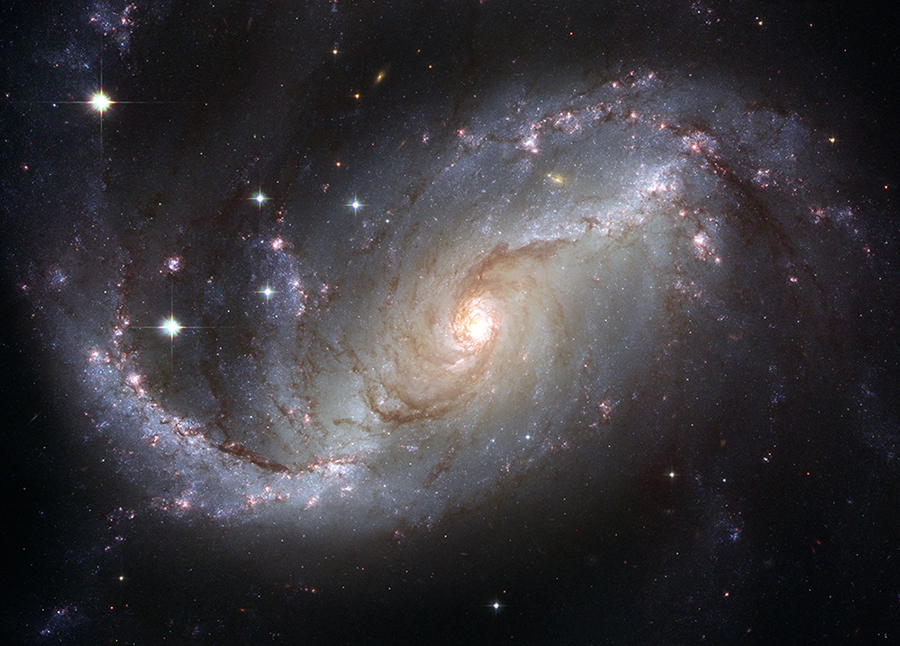 Спиральная галактика NGC 1672 HST (NASA, ESA, and The Hubble Heritage Team)